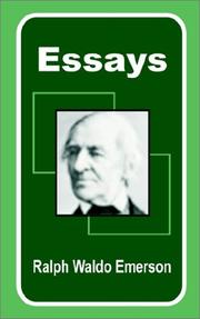 Cover of: Essays by Ralph Waldo Emerson, Ralph Waldo Emerson