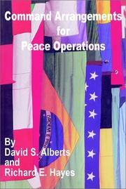 Cover of: Command Arrangements for Peace Operations