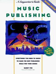 Cover of: Music publishing: a songwriter's guide