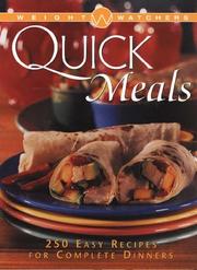 Cover of: Weight Watchers Quick Meals (Weight Watchers) by Weight Watchers