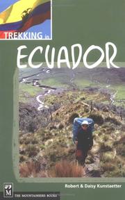 Cover of: Trekking in Ecuador (Trekking) by Robert Kunstaetter, Daisy Kunstaetter
