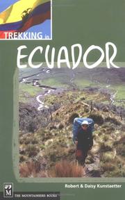 Cover of: Trekking in Ecuador (Trekking)