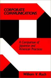 Cover of: Corporate communications by William V. Ruch