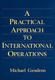 Cover of: A practical approach to international operations