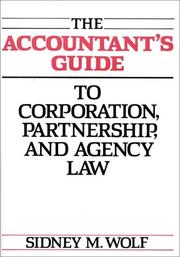 Cover of: The accountant's guide to corporation, partnership, and agency law