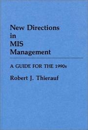 Cover of: New directions in MIS management: a guide for the 1990s