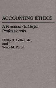 Cover of: Accounting ethics: a practical guide for professionals