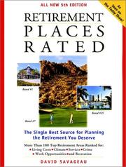 Retirement Places Rated by David Savageau