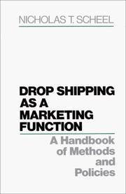Cover of: Drop shipping as a marketing function by Nicholas T. Scheel