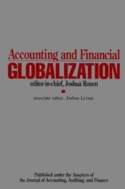 Cover of: Accounting and financial globalization
