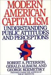 Cover of: Modern American capitalism by Peterson, Robert A.