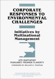 Cover of: Corporate responses to environmental challenges: initiatives by multinational management