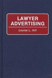 Cover of: Lawyer advertising