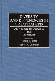 Cover of: Diversity and Differences in Organizations by Ronald R. Sims