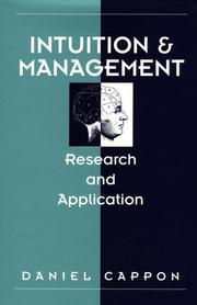 Cover of: Intuition and management: research and application