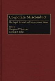 Cover of: Corporate Misconduct: The Legal, Societal, and Management Issues