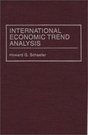 Cover of: International economic trend analysis by Howard G. Schaefer