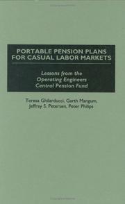 Cover of: Portable pension plans for casual labor markets: lessons from the Operating engineers central pension fund