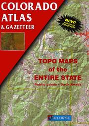 Cover of: Colorado Atlas & Gazetter | DeLorme Mapping Company