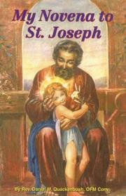 Cover of: My Novena to St Joseph by Lawrence Lovasik