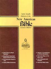 Front cover of The New American Bible by Unknown