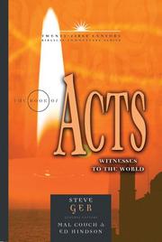 Cover of: The Book Of Acts: Witnesses To The World (Twenty-First Century Biblical Commentary)