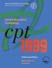 Cover of: Cpt 1999/Spiral: Current Procedural Terminology