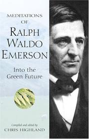 Cover of: Meditations of Ralph Waldo Emerson: Into the Green Future (Meditations of)