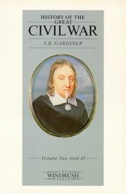 Cover of: History of Civil War V2 1644-45 by S. R. Gardiner