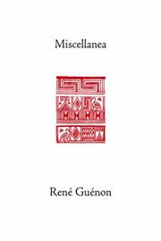 Cover of: Miscellanea