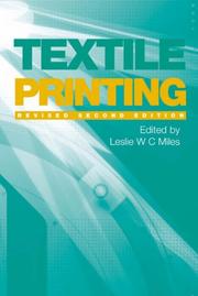 Textile Printing by Leslie W. C. Miles