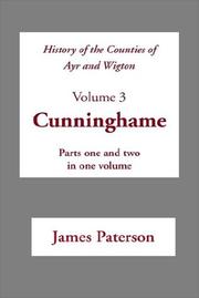 Cover of: History of the Counties of Ayr and Wigton: Cunninghame (Scottish County Histories)