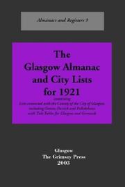Cover of: The Glasgow Almanac and City Lists for 1921 (Almanacs & Registers)