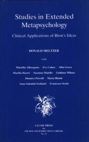 Cover of: Studies in Extended Metapsychology: Clinical Applications of Bion's Ideas (Roland Harris Trust Library Number 13)