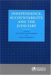 Cover of: Independence, Accountability, and the Judiciary
