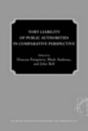 Cover of: Tort Liability Of Public Authorities In Comparative Perspective by 