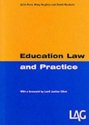 Cover of: Education Law and Practice by John Ford, Mary Hughes, David Ruebain
