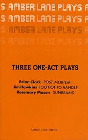 Cover of: Three one-act plays.