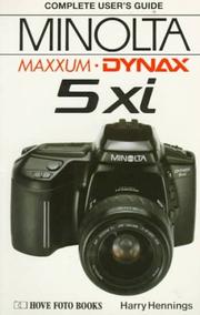 Cover of: MINOLTA DYNAX/MAXXUM 5XI (Hove User's Guide)