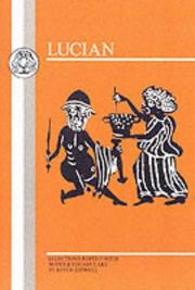 Cover of: Lucian by Lucian of Samosata, K. Sidwell