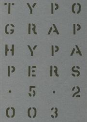 Cover of: Typography Papers: Number 5