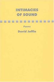 Cover of: Intimacies of Sound