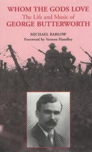 Cover of: Whom the gods love by Barlow, Michael.