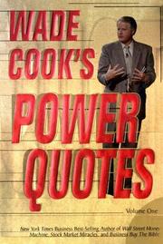 Cover of: Wade Cook's power quotes