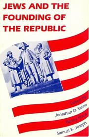 Cover of: Jews and the founding of the Republic