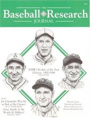 Cover of: The Baseball Research Journal, Volume 15