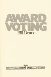 Cover of: Award Voting