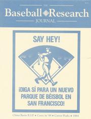 Cover of: The Baseball Research Journal, Volume 19 by Society for American Baseball Research