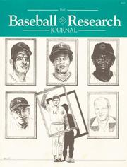 Cover of: The Baseball Research Journal, Volume 20