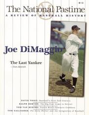 Cover of: The National Pastime, Volume 19: A Review of Baseball History